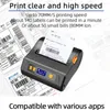 Inch Portable Handheld Thermal Label Maker BT Barcode QR Code Sticker Plus Blank White