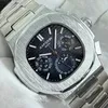 ساعة Wristwatches الساعات العلامة التجارية الأصلية للرجال الفاخرة متعددة الوظائف التلقائي التاريخ Quartz Wristwatch Business Chronograph Moon Clock