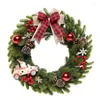 装飾的な花2023クリスマスガーランドレッドパインベリークリスマスツリーリースホリデーパーティーガーデンファームハウスデスクトップデコレーションイヤーギフト
