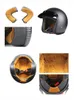 Motorcykelhjältar Öppna ansiktshjälm motocross capacete de cascos para casque moto tillbehör atv matt svart