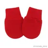 Children's Mittens Multicolor Anti Scratching Baby Gloves for Newborn Protection Face Scratch Pure Cotton Solid Color Newborn Mittens Accessories R231128