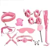 Jeu de rôle Bdsm costume de Bondage japonais adulte SM produits 10 pièces/ensemble jouet sexuel pour Couple jeux érotiques