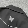 Chaquetas para hombres agujas chaqueta bordada de mariposa para hombres y mujeres de moda japonesa de estilo británico