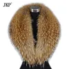 Scarves Winter Natural Raccoon Fur Scarves Warm Raccoon Fur Collar For Women High Quality Shawls and Scarves 231127