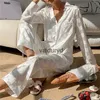 home clothing Pajamas Sets High-quality Light Luxury Silk Women's Pajama Spring Autumn Long-sleeve Cardigan Set Fashion Ice Home Clothingvaiduryd