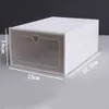 Bins pp plastica trasparente trasparente trasparente con cassettiera impilabile a prova di polvere s home contenitore organizzatore di scarpe ES W0428