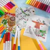 12PCSWATERCOLOR PENS Çocuk Güvenli Suluboya İşaretçileri Fırça Kalem Çift Uçlu Fineliner Çizim Haligrafi Boyama 12 Renk Set Sanat Malzemeleri P230427