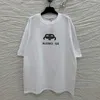 デザイナーの女性服20％オフハイエディションクラシックベーシックロックプリントOSルースフィットスリーブTシャツ