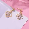 Boucles d'oreilles coréennes géométrique asymétrique pendantes boucles d'oreilles pour femmes déclaration irrégulière boucles d'oreilles dorées 2020 bijoux de mode YQ231128