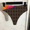 Costume da bagno da donna alla moda con stampa di lettere, bikini per donna, costume da bagno a vita alta, reggiseno con canotta da donna, due colori