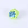 Giocattolo interattivo per cani di piccola taglia, mini palla interattiva in corda di cotone per accessori per cani e gatti, spazzolino da masticare