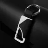 New Fashion Men Leather Car Keychain Ring Classic Design Gift Metal Key Chain para atacado