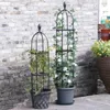 Andra trädgårdsverktyg Obelisk Arch Trellis Plant Support Rustsäker ram för klättring Vinrankor Stand Stand Inhoor Outdoor Floral Decor Y231127