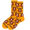 Men's Socks Autumn And Winter Thanksgiving Women's Turkey Pumpkin Tidal Versatile Street