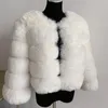 Women's Fur Faux Fur Abrigo de piel sintética para mujer Otoño Invierno Abrigo de piel de zorro sintética de alta calidad abrigo mullido piel elegante piel sintética 7xl ropa de mujer de talla grande 231127