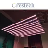 Led Grow Lights Full Spectrum Grow 조명 스트립 T8 실내 식물을위한 Growlight Bulbs Plant Lights 온실 온실 분홍빛 흰색 링크 가능한 디자인 Crestech888