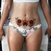 Tatuagens Coloridas Desenho Adesivos À Prova D 'Água Tatuagem Temporária Adesivo Sexy Borboleta Flor Falso Tatto Flash Tatoo Peito Tato Para Menina Mulheres L231128