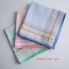 Strikjes 3 Stuks Hankerchief Veelkleurige Plaid Streep Mannen Pochet Business Borst Handdoek Zakdoeken Zakdoeken Sjaals Katoen