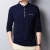 Men's T Shirts 2023 Summer Korean Casual Long Sleeved Slim Bottoming Cotton Shirt Clothing Camisas Blusas Vestidos Casuales Poleras