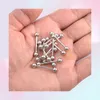 1pc 925 الفضة الاسترليني مستقيم لسان مستقيم للنساء حلقات الحلمة 16 مم 14G Hypoallergenic Percing Gine Jewelry1406638