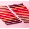 Läpppennor handlaiyan 12 färger/set matt sammet naken läppstift pennor lipliner läppfoder vattentät kosmetika makeup 231128
