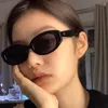 Sonnenbrille Koreanischen Stil Sonnenbrille Für Frau Mode Ovale Form Y2K Anti-reflektierende Frauen Vintage Retro Weibliche Sonnenbrille