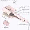 Curling Irons Hair Curler Triple Barrels Ceramic Curling Iron Button Key Big Wave Deep Wavy Splint Rolls Electric Fast Hair Styling Tools Q231128