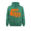 Herrtröjor herrar urverk orange pullover hoodie en stor grundläggande bomull söt tryck kawaii kläder