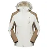 Chaquetas de carreras Ciclismo Stormtrooper Tres en uno Hombres A prueba de viento Impermeable Espesado Traje de escalada de montaña Abrigo de mujer Trabajo desmontable