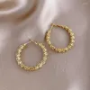 Studörhängen Fashion Jewelry Design Circle Gypsophila Korea Big Earring Temperament Elegant For Women Gift Girls