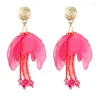 Dangle Earrings Bohemian Handmade Beaded Flower Tassel Wholesale