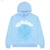 Herren Hoodies Sweatshirts Sky Blue Spder Hoodie Männer Frauen Hip Hop junger Schläger Spinnen World Wide Print Pullover g x3mg