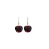 Dangle Earrings Net Red Temperament Car Cherker Ear Hook Female Fashion Wild Trend Cherry Ladies Personality Jewelry