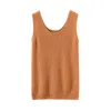 Camisoles Tanks Birdtree 65％ウール35％カシミア温かいエレガントなタンクトップ女性UネックソリッドアンダーシャツベーシックシンプルボトムシャツT3N437QC