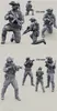 Figuras militares 1/35 modelo de resina figura GK 6 figura kit desmontado e sem pintura 231127