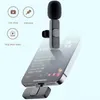 Microfones Microfone sem fio com redução de ruído Som estéreo de alta qualidade para Vlogs Phone Vlog