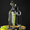Water Bottles 1500ml/2000ml/2500ml Gallon Gym Water Bottle with Straw Large Capacity Summer Kettle with Scale For Training Sport Fitness 230428