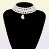 Collane a ciondolo Atmosfera di alto livello boemia Multilayer Elegante catena di clavicole Elegante Clavicle Personality Personality Creative Pearl NE2891186