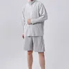 Casacos Masculinos Miyake Fold 2023 Jaqueta de Inverno Alta Pescoço Solto Casual Esportes Zipper Manga Longa Casaco de Cor Sólida