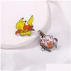 Accessoires de dessin animé Films d'anime mignons Jeux Épingles en émail dur Collecter Broche en métal Sac à dos Chapeau Collier Collier Badges Femmes Mode J Dhrhc