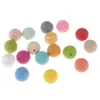 Teethers Toys Fkisbox 100PC Silicone Teether Beads15MM Balls Silicone Teething Beads Diy Teething Necklace Silicone Bead Bpa Free Baby Nursing 231127