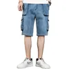 Herenshorts Heren Denim Shorts Cargo Multi-Pocket Baggy Baggy vijfpunts jeans shorts Fat grote spijkerbroek Denim shorts Plus Mize 40 42 44 230428