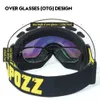 Kayak Goggles Çerçevesiz Antifog Gece Lens Kutusu Seti% 100 UV400 Koruma Snowboard Antislip Kayış Kar Erkekler İçin Kadınlar 231127