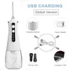 Irrigador oral recarregável USB portátil de 300ml com 5 modos e 6 pontas de jato - fio dental de água eficaz para dentes mais limpos e gengivas mais saudáveis