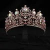 Bijoux de cheveux de mariage baroques vintage en cristal noir diadèmes de mariée couronnes de sorcière femmes strass costume bal de promo diadème accessoires de cheveux de mariage 231128