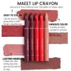 Lipgloss 12 stuks Waterproof Matte Nude Lipliner Lipstick Pencil Matte Red Contour Tint Lipsticks Blijvende Non-stick Cup Lippen Make-up Cosmetisch 231128