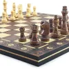 Schachspiele Chesse Internationales Schachspiel Super Checkers 3 in 1 Schach Holz Reiseschachspiel Klappschachbrett Backgammon 231127