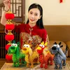Świąteczna zabawka Nowa chińska smokowa zabawka miękka wypełnienie zwierzęcy smok lalka maskotka zabawka noworoczna prezent dla dzieci 231128