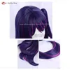 Anime Kostüme Hohe Qualität Hoshino Ai Cosplay Perücke Anime Oshi No Ko Cosplay Lila Highlight Rose Rosa Perücke Kopfbedeckung hitzebeständige Haar Party zln231128