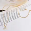 Naszyjniki wiszące sprzedające syrenę księżniczkę Rybak Projektowanie łańcucha imitacja Pearl Titanium Stal Stalowy 18 -karatowy złoty naszyjnik dla kobiet